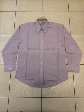 Las Olas By Oved International M Blue Summer Comfort Button Up Menswear Shirt